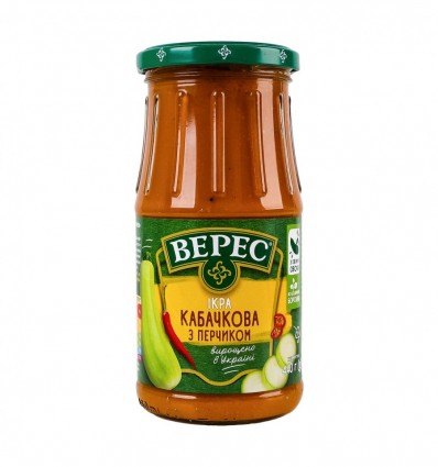 Икра кабачковая Верес с перчиком стерилизованная 440г
