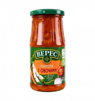 Квасоля Верес з овочами стерилізована 445г