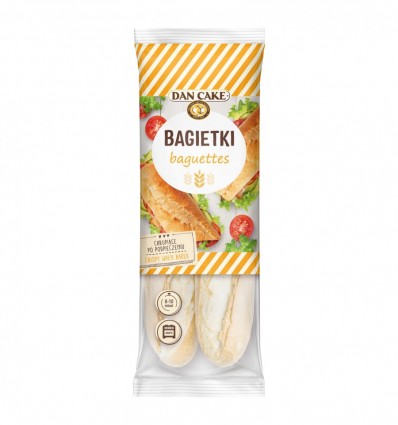 Багети Dan Cake частково випечені 2*150г