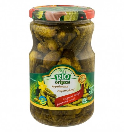 Огірки Rio корнішони мариновані 550г