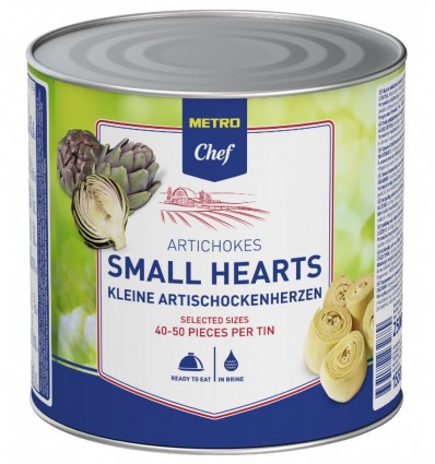 Артишоки Metro Chef сердцевины малые в рассоле 40-50шт 2650мл