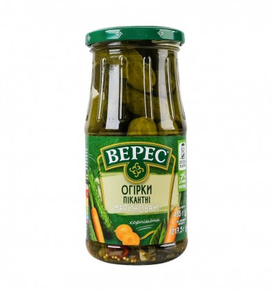 Огурцы Вереск пикантные маринованные стерилизованные 435г