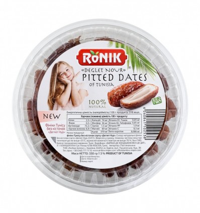 Финики Ronik Deglet Nour без косточек Туниса 330г