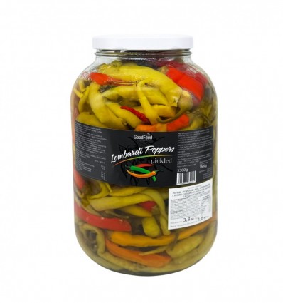 Перець GoodFood Ломбарді мікс маринований у кисло-солодкому маринаді 3,3кг