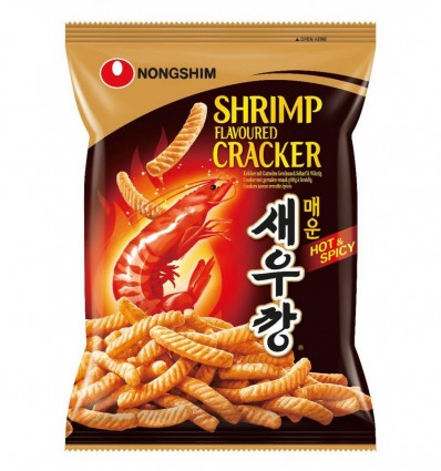 Крекер Nongshim Hot&Spicy со вкусом креветок острые 75г