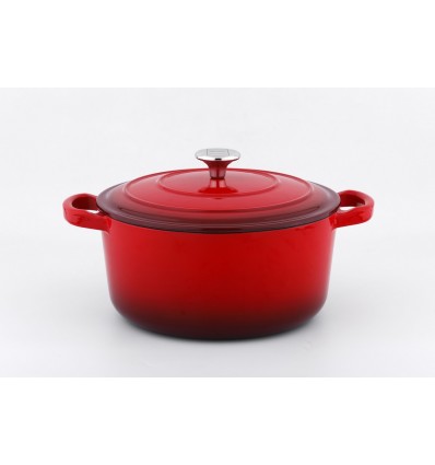 Каструля Metro Professional чавун червона 28см
