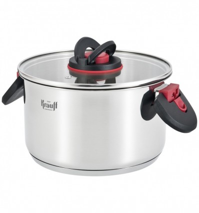 Каструля Krauff 2,7л зі скляною кришкою діаметр 18см