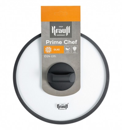 Кришка Krauff Prime Chef скляна діаметр 24см