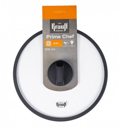 Крышка Krauff Prime Chef стеклянная диаметр 26см