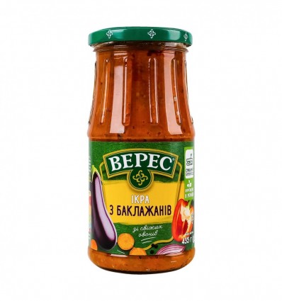 Ікра з баклажанів Верес Екстра стерилізована 435г