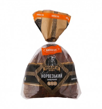 Хлеб Киевхлеб Норвежский заварной половинка в нарезке 400г