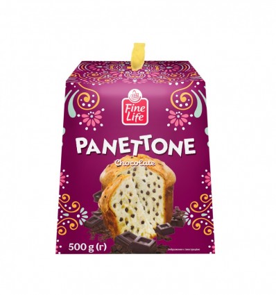 Кекс Fine Life Панетоне зі шматочками шоколаду 500г