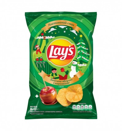 Чипсы картофельные Lay's Запеченное яблоко с карамелью 95г