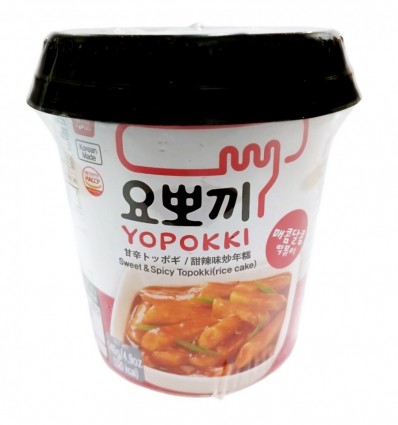 Палички Yopk рисові (топоккі) гостро-солодкі з цукрами та підсолоджувачем 140г