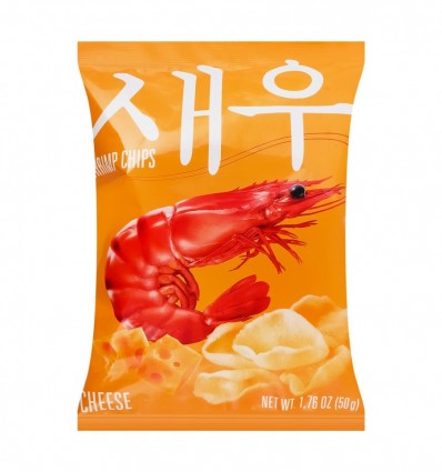 Чипсы креветковые Shrips со вкусом сыра 50г