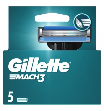 Кассеты Gillette Mach 3 сменные для бритья 5 шт