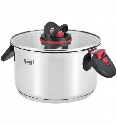 Кастрюля Krauff 3,6л со стеклянной крышкой диаметр 20см