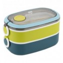 Ланчбокс подвійний з наповненням Kite K25-1181-2, 1600 мл, синій