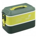 Ланчбокс двойной с наполнением Kite K25-1184-3, 2000 мл, зеленый