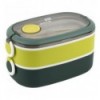 Ланчбокс подвійний з наповненням Kite K25-1181-3, 1600 мл, зелений