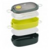 Ланчбокс двойной с наполнением Kite K25-1181-3, 1600 мл, зеленый