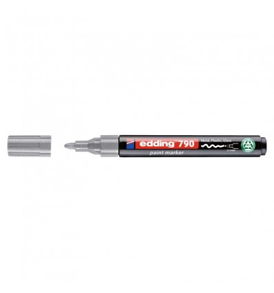 Маркер Paint e-790/54n, 2-3 мм круглый серебряный