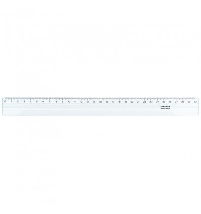 Лінійка, 9992L07423, 30 см., прозора