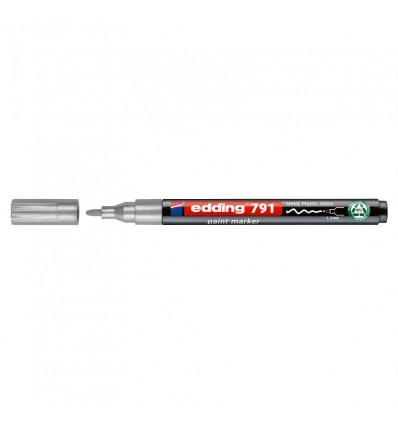 Маркер Paint e-791/54n, 1-2 мм круглый, серебряный