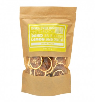 Лимон Банка Спецій слайси сушені 100г