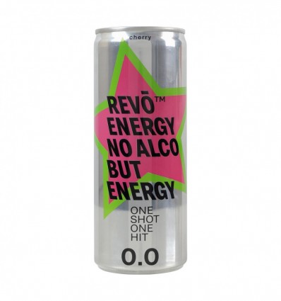 Напій енергетичний Revo Енерджі Вишня б/а с/газ 250мл