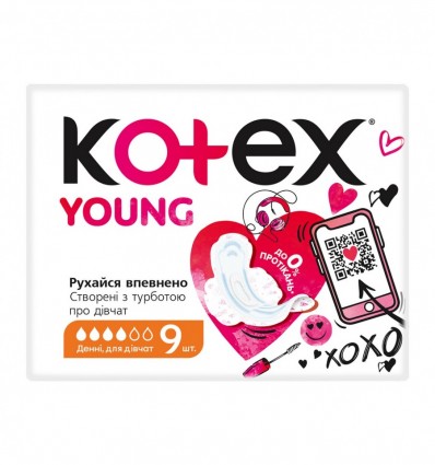Прокладки Kotex Young Дневные 9шт