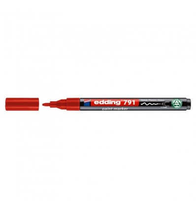 Маркер Paint e-791/02n, 1-2 мм круглий, червоний