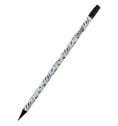 Карандаш графитный Axent 9009/36-19-A, HB, туба, Black Leaves