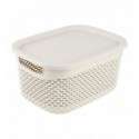 Корзина Drop прямокутна з кришкою mix 3,3л
