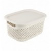 Корзина Drop прямоугольная с крышкой mix 3,3л