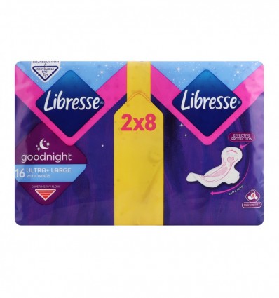 Гигиенические прокладки Libresse Goodnight Ultra Large+ 16шт/уп