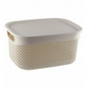 Корзина Drop прямокутна з кришкою mix 6,6л