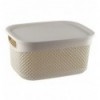 Корзина Drop прямоугольная с крышкой mix 6,6л