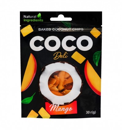 Чипси кокосові Coco Deli з манго 30г
