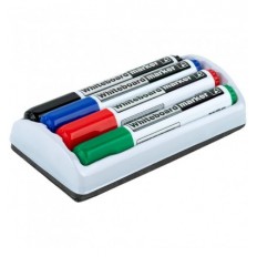 Маркер Whiteboard D2800-80, 4 маркера и магнитный держатель-губка