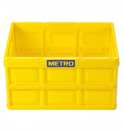 Ящик складной Metro Professional желтый, 46л