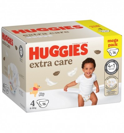 Подгузники Huggies Extra Care размер 4 76 шт