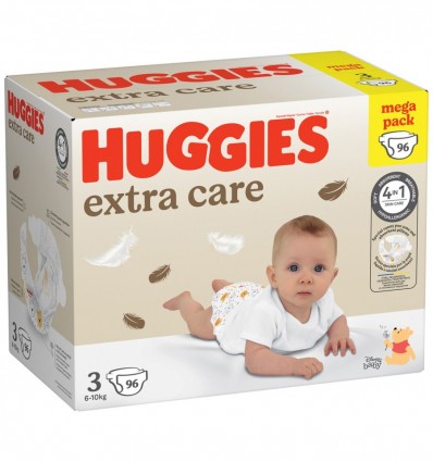 Подгузники Huggies Extra Care размер 3 96 шт