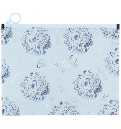 Папка на блискавці zip-lock А5+ Flower Symphony-2, 1498-45-A