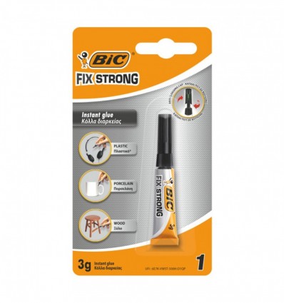 Суперклей "Fix Strong" bc9017583, 3г, 1 шт в блістері