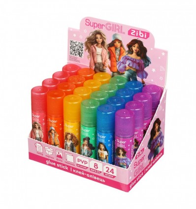 Клей-олівець, SUPER GIRL ZB.6307, 8 г, PVP