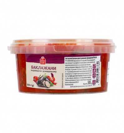 Баклажани Fine Life в аджиці по-домашньому з підсолоджувачами 500г