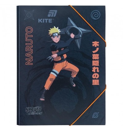 Папка на резинке Kite Naruto NR25-247, A4