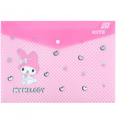 Папка на кнопке Kite Kuromi HK25-244-3, А4