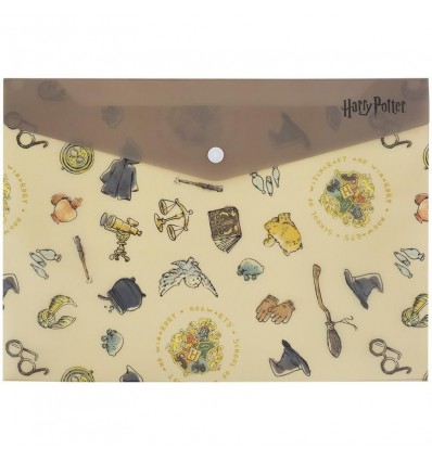Папка на кнопке Kite Harry Potter HP25-244-1, А4